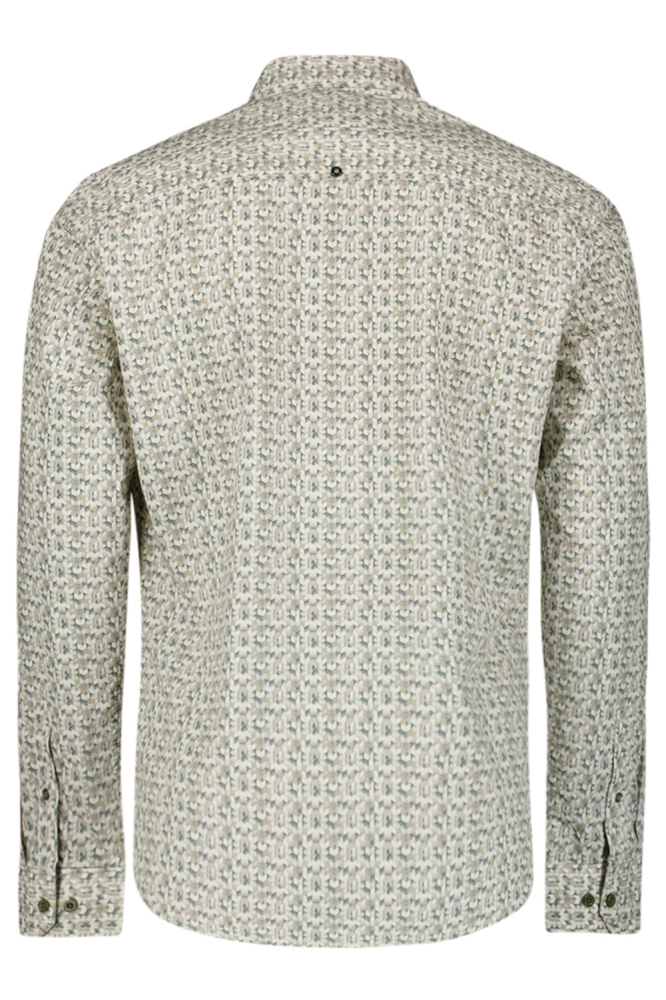 STRETCH SHIRT MET PRINT 29450708 052 DARK GREEN
